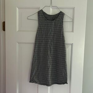 lululemon athletica Gray Striped Tank Top